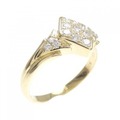 K18YG ダイヤモンド リング 0.24CT