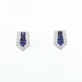 K18WG サファイヤ ピアス 0.44CT