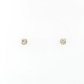 K18YG ソリティア ダイヤモンド ピアス 0.20CT