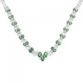 18KWG グリーンガーネット ネックレス 6.50CT