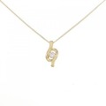 K18YG ダイヤモンド ネックレス 0.15CT