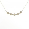 K18YG フラワー ダイヤモンド ネックレス 1.00CT