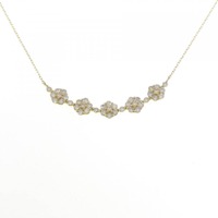 K18YG フラワー ダイヤモンド ネックレス 1.00CT