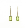 【新品】K18YG ペリドット ピアス 2.00CT