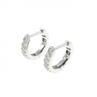 K18WG ダイヤモンド ピアス 0.4CT