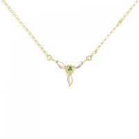 K18YG エメラルド ネックレス