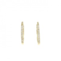 K18YG ダイヤモンド ピアス 0.14CT