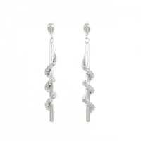 K18WG ダイヤモンド ピアス 0.30CT