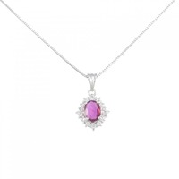 PT ルビー ネックレス 0.63CT