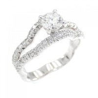 シャネル カメリア リング 0.30CT F VVS1 VG