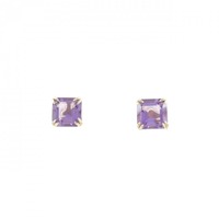 【新品】K18YG アメジスト ピアス 1.10CT