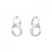 750WG/K18WG ダイヤモンド ピアス 0.10CT