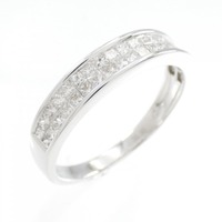 K18WG ダイヤモンド リング 0.80CT