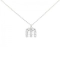 K18WG ダイヤモンド ネックレス 0.19CT
