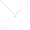 K18YG ソリティア ダイヤモンド ネックレス 0.03CT