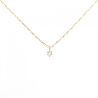 K18YG ソリティア ダイヤモンド ネックレス 0.03CT