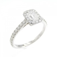 ティファニー ソレスト エメラルドカット リング 0.32CT