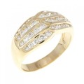 K18YG ダイヤモンド リング 1.30CT
