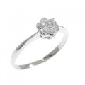 PT フラワー ダイヤモンド リング 0.10CT