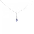K18WG サファイヤ ネックレス 0.45CT