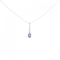 K18WG サファイヤ ネックレス 0.45CT
