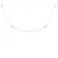 K18WG ダイヤモンド ネックレス 0.14CT