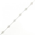 K18WG ダイヤモンド ブレスレット 1.00CT