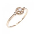 K18PG ダイヤモンド リング 0.05CT
