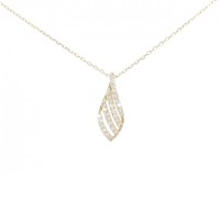 K18YG ダイヤモンド ネックレス 0.15CT