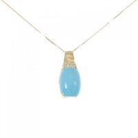 K18YG ターコイズ ネックレス 7.47CT