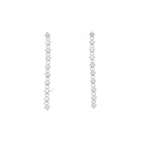 K14WG ダイヤモンド ピアス 0.62CT