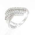 K18WG ダイヤモンド リング 0.33CT