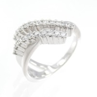 K18WG ダイヤモンド リング 0.33CT