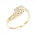 K18YG ダイヤモンド リング 0.08CT