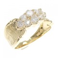 K18YG ダイヤモンド リング 0.53CT