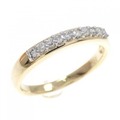 K18YG/PT ダイヤモンド リング 0.17CT