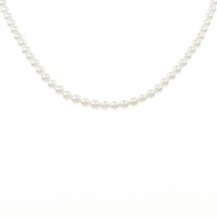 シルバークラスプ アコヤパール ネックレス 3.5-4mm