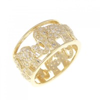 K18YG エレファント ダイヤモンド リング 0.50CT