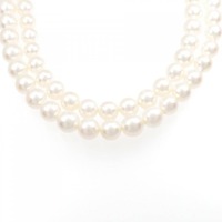 シルバークラスプ アコヤパール ネックレス 7.5-9mm