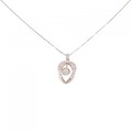 K18PG ダイヤモンド ネックレス 0.213CT