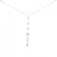K18WG ダイヤモンド ネックレス 1.50CT