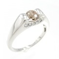 K18WG ダイヤモンド リング 0.50CT