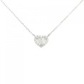 PT ハート ダイヤモンド ネックレス 0.250CT