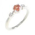 PT サファイヤ リング 0.35CT 拡散処理未検査