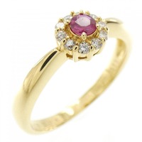 K18YG ルビー リング 0.12CT