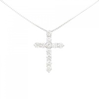 PT クロス ダイヤモンド ネックレス 2.16CT