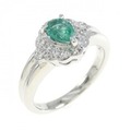 PT エメラルド リング 0.32CT