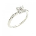 K18WG ダイヤモンド ピンキー リング 0.24CT