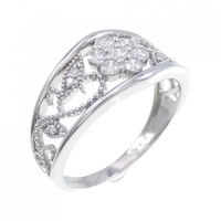 PT フラワー ダイヤモンド リング 0.31CT