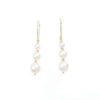 【新品】K18YG アコヤパール ピアス